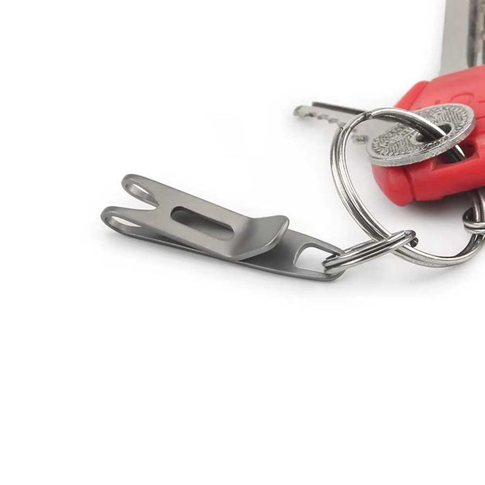 EDC Титанова кліпса затискач Advance для ключів карабін зажим брелок