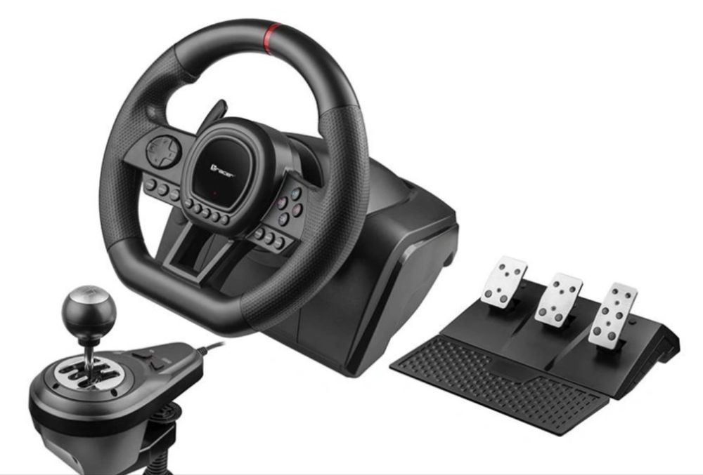 Кермо з педалями та коробкою передач