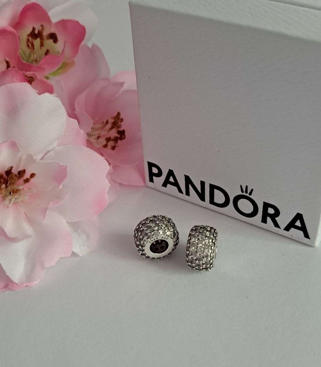 Pandora charms cyrkonie Pave