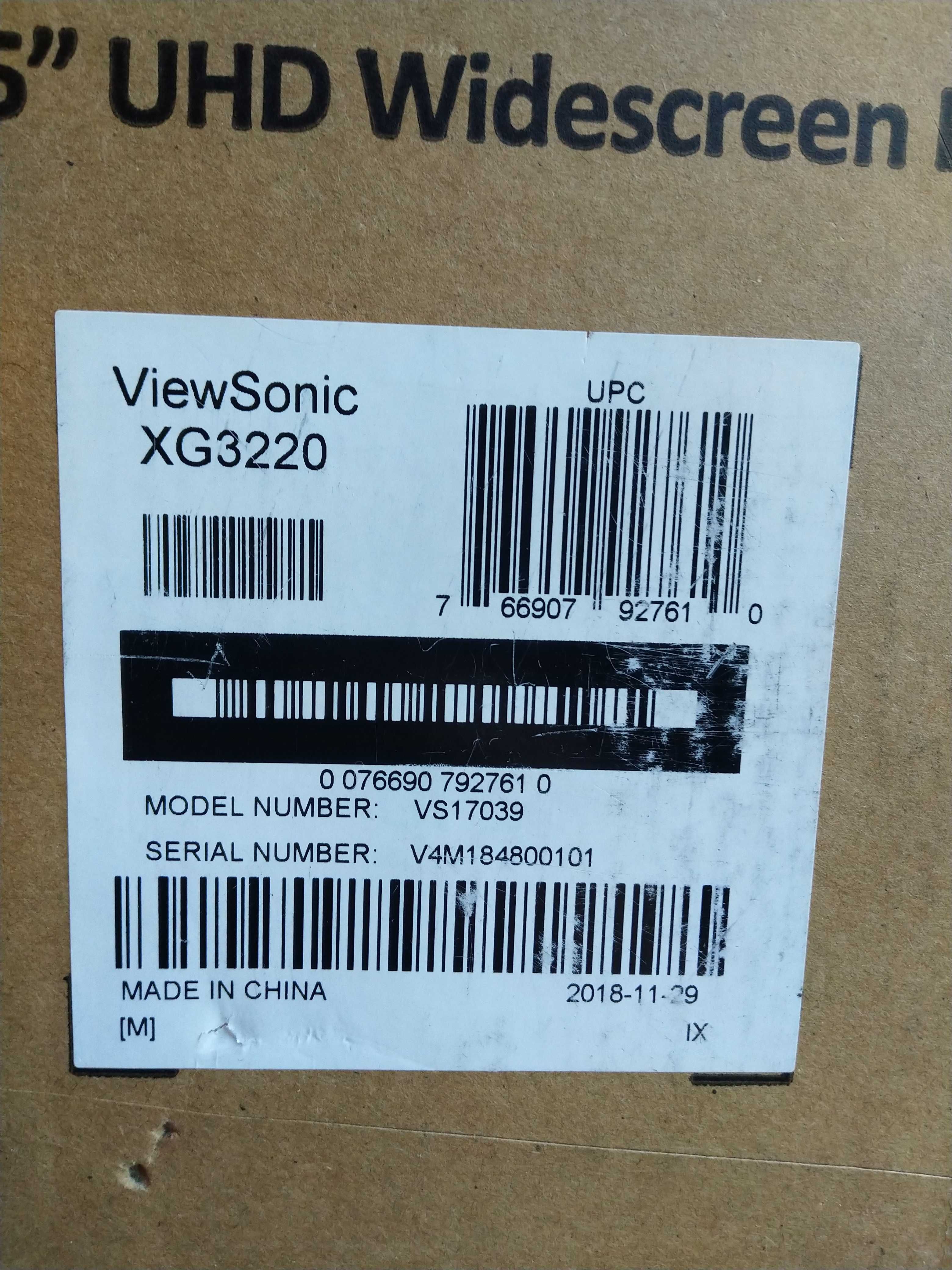 Viewsonic XG3220 игровой 4к монитор 32-дюйма с Америки читаем описание
