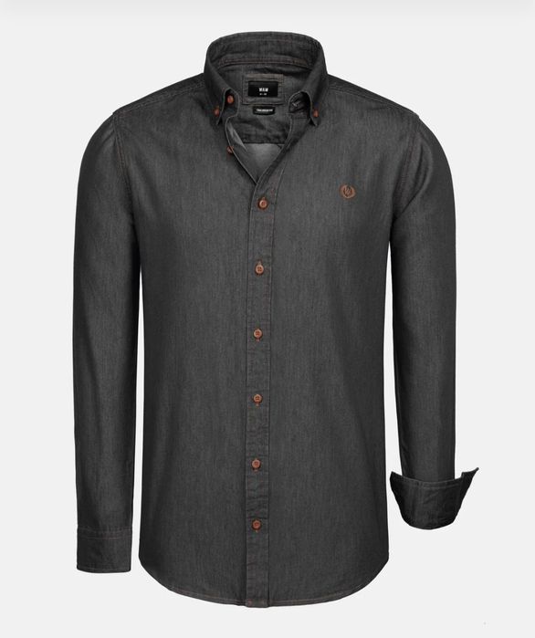 Koszula jeans z Holandii Wan Denim rozmiar XXL