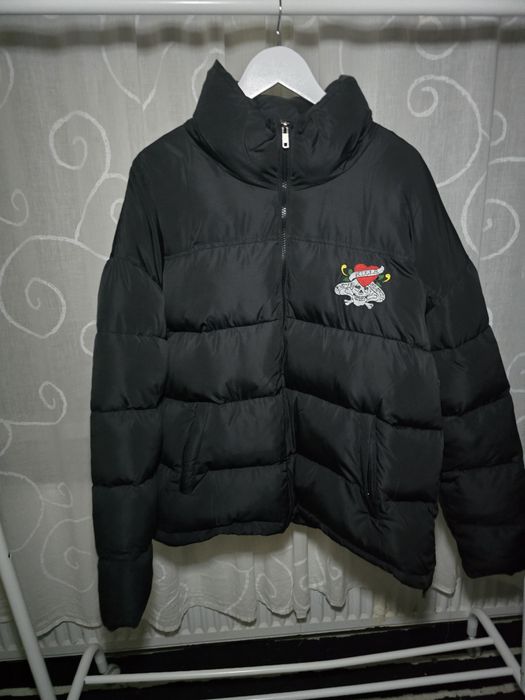 Ed Hardy jacket мужская куртка пуховик ОРИГИНАЛ! drill drip sk8 y2k