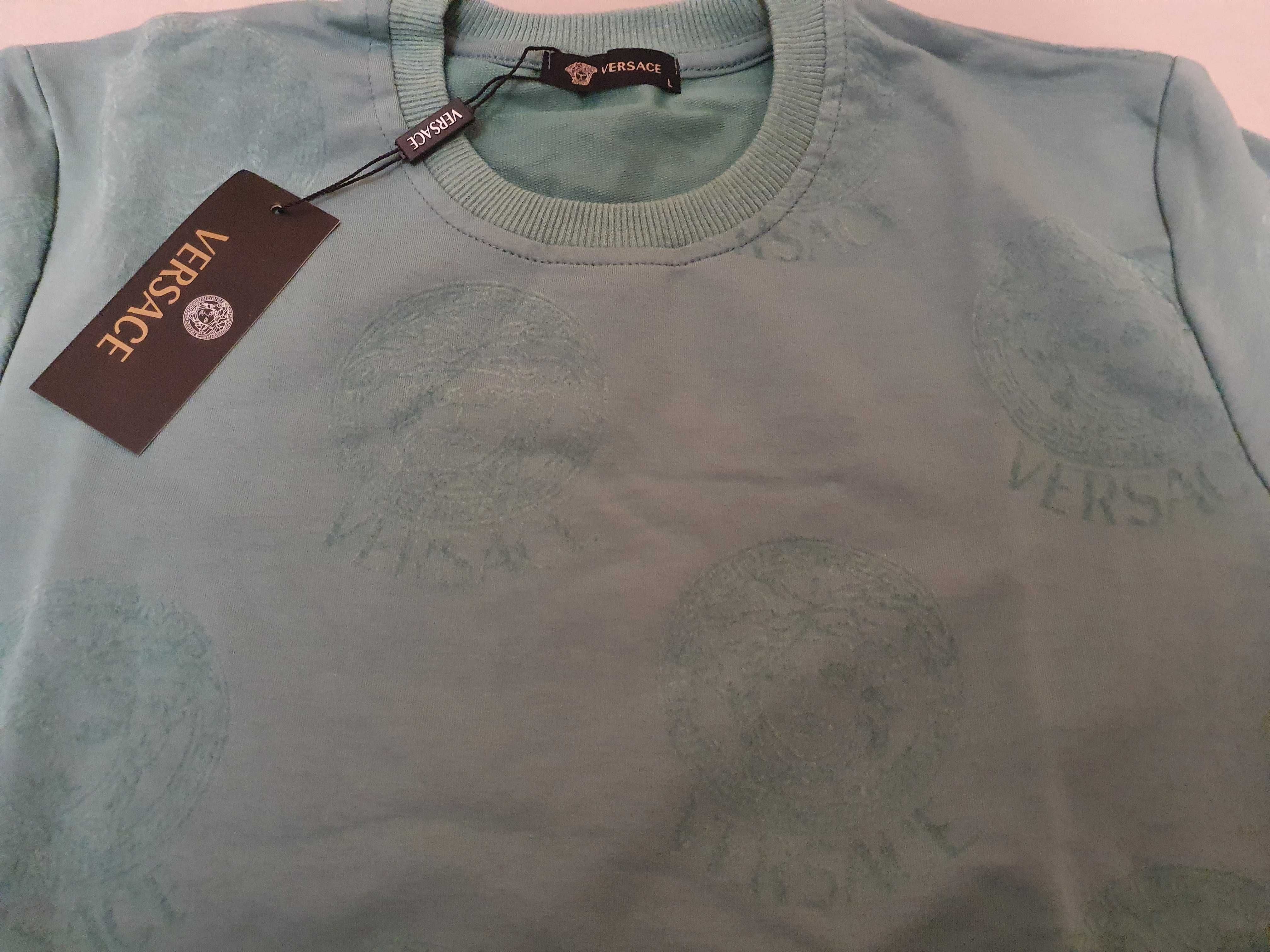 NOWA męska bluza Versace klasyk cała w logo meduza L