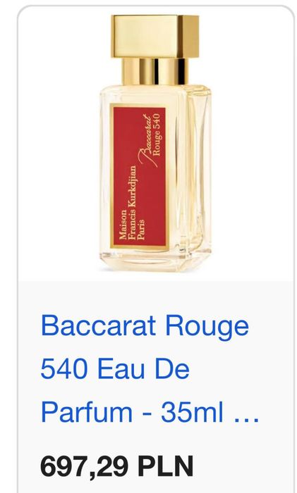 Maison Francis Kurkdjian Paris Baccarat Rouge 540 35ml ODP