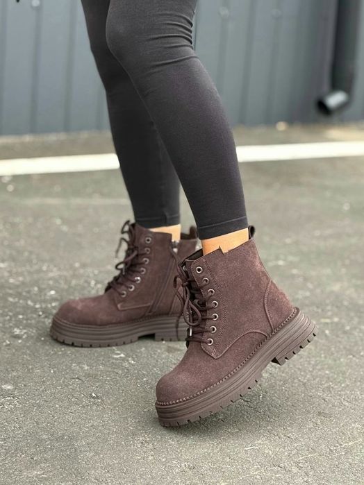 Женские Зимние Ботинки на меху, ботинки зимние, жіночі черевики