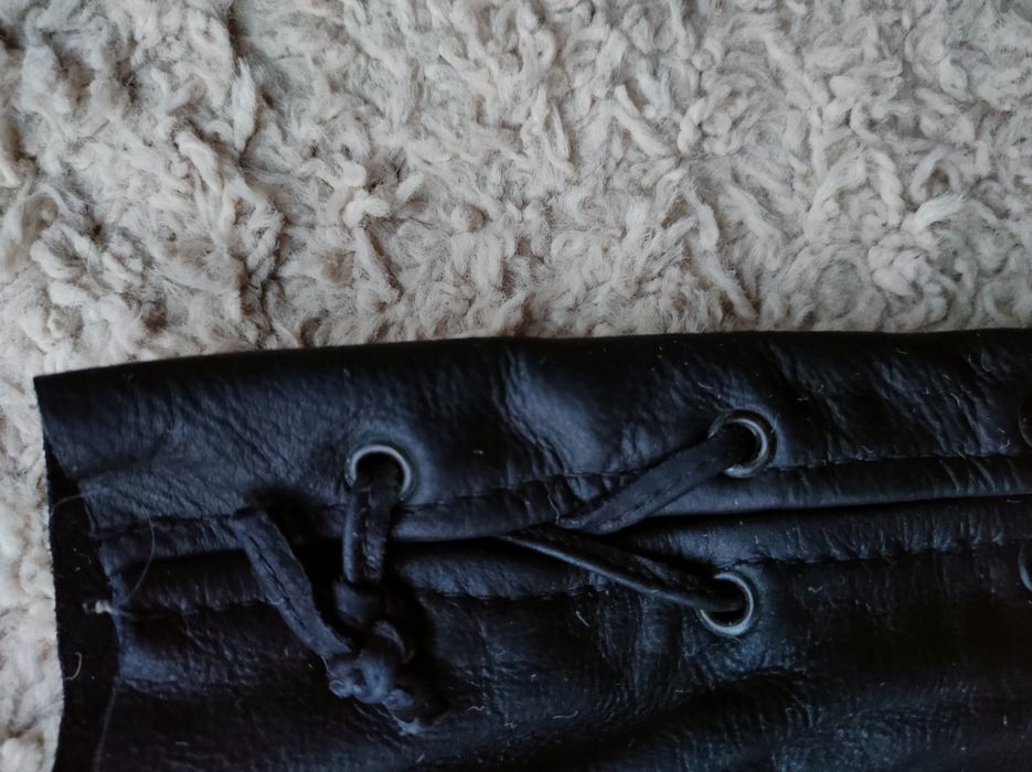 Мотоштаны кожа для подростка размер 27