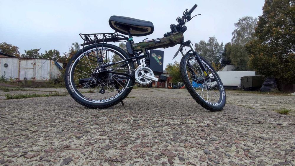 Складний Електричний Велосипед HUMMER 26x18' USA Army ЕЛЕКТРО