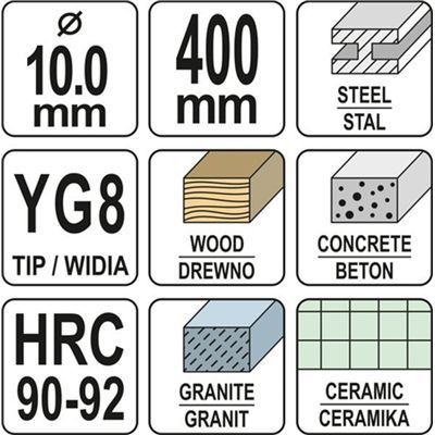 Wiertło Uniwersalne 10X400Mm Yato