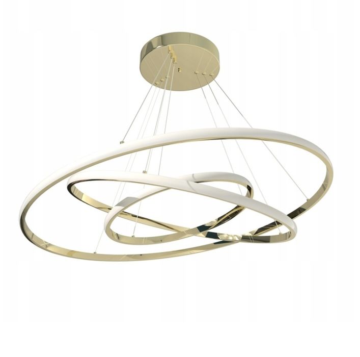 Nowoczesna wisząca lampa z 3 pierścieniami