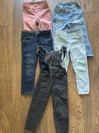 Zestaw 98cm ,  spodnie jeansy, jegginsy Zara/ H&M