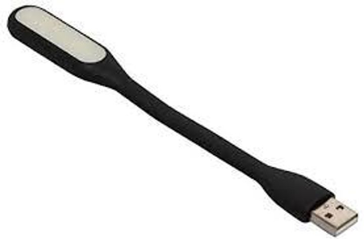 Портативна USB лампа підсвітка для ноутбука Led Plastic Light Black