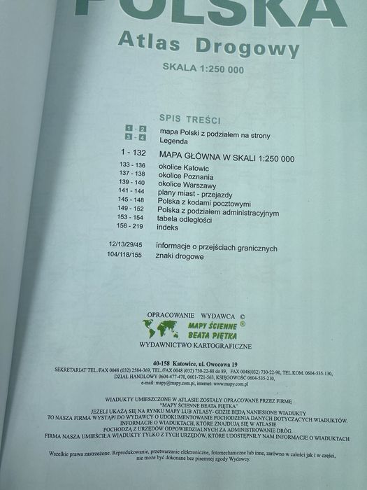 Atlas drogowy europa polska beata piętka produkt polski