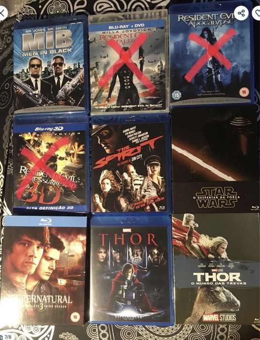 Varios Blu ray com legendas Português