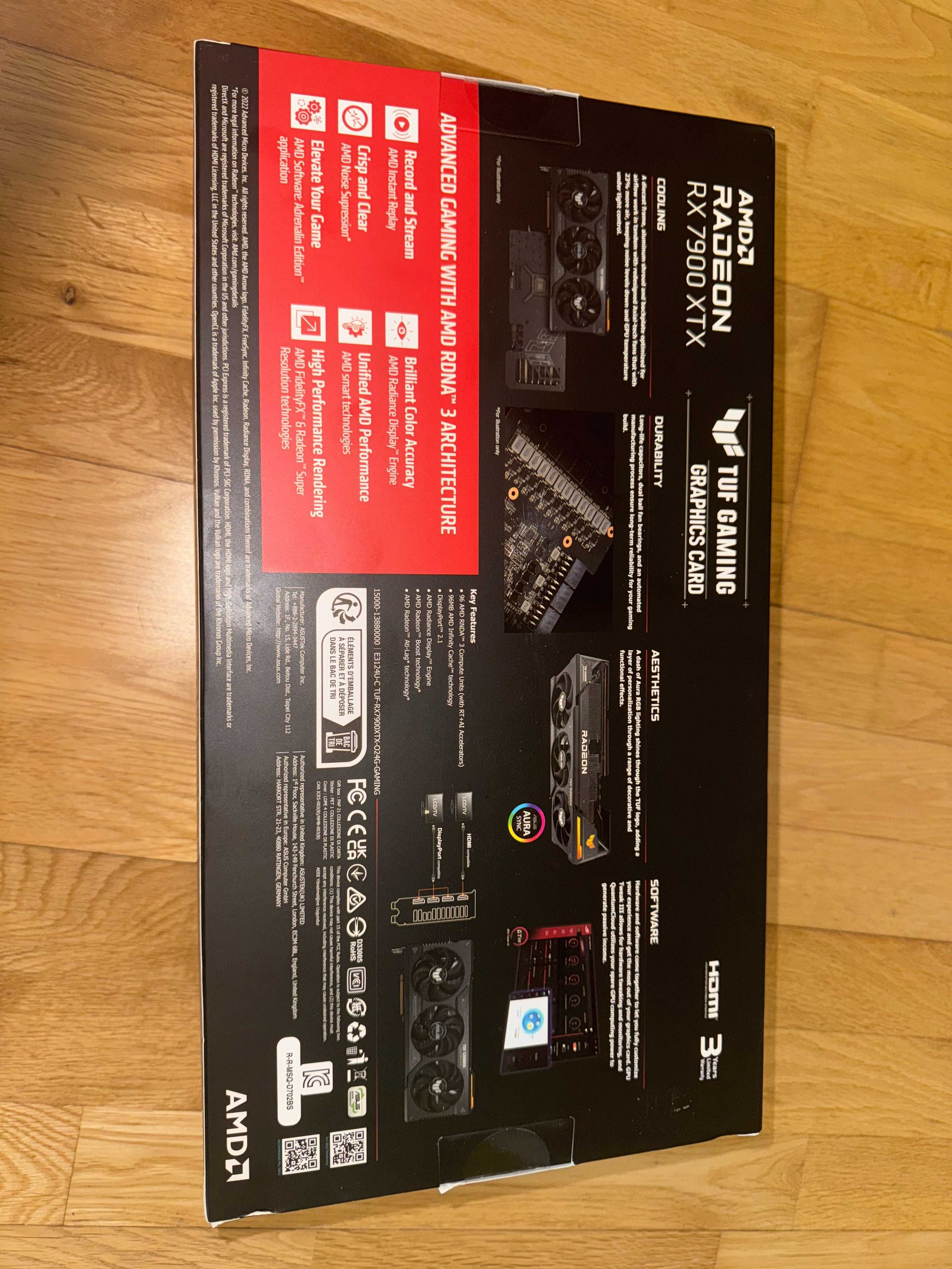 Karta Graficzna AMD RADEON RX 7900 XTX OC 24GB nowa ASUS TUF GAMING