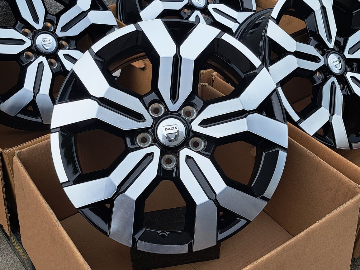 Alufelgi 17' Nowe Dacia Daster 5x114,3 Czarne z polerką