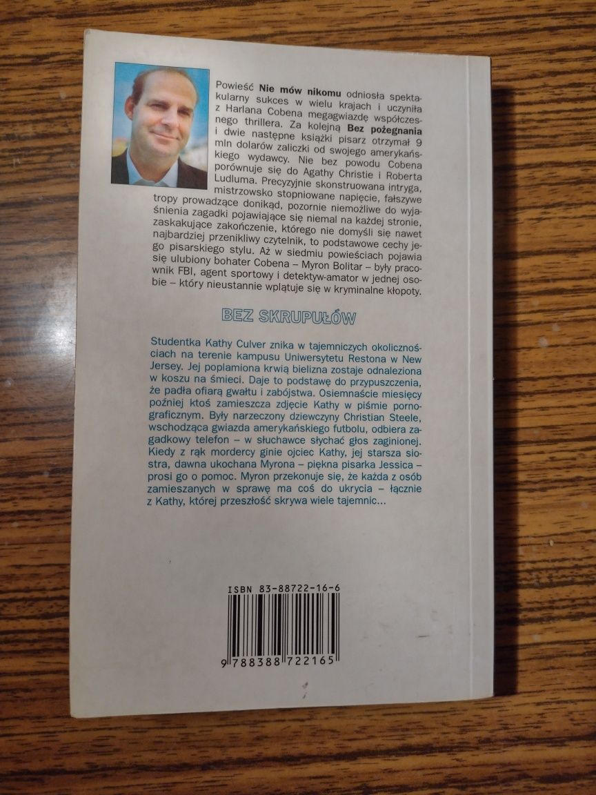"Bez skrupułów" - Harlan Coben tom 1 serii Myron Bolitar