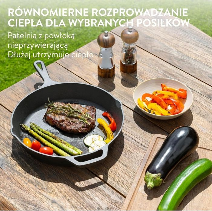 Navaris Żeliwna patelnia nowa okazja na prezent