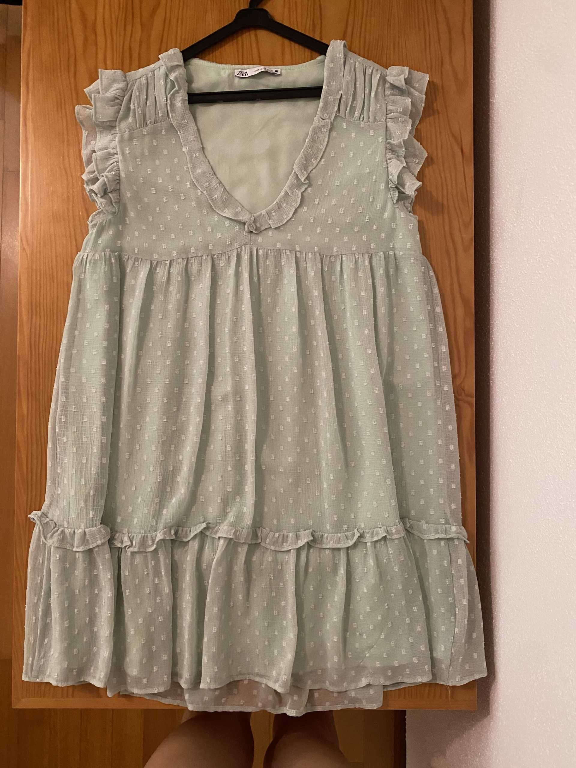 Vestido Zara verde