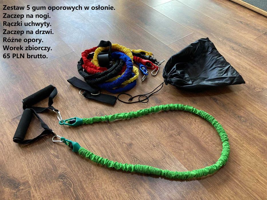 Taśmy tubingi gumy oporowe expandery gym93hurtowniarybnik