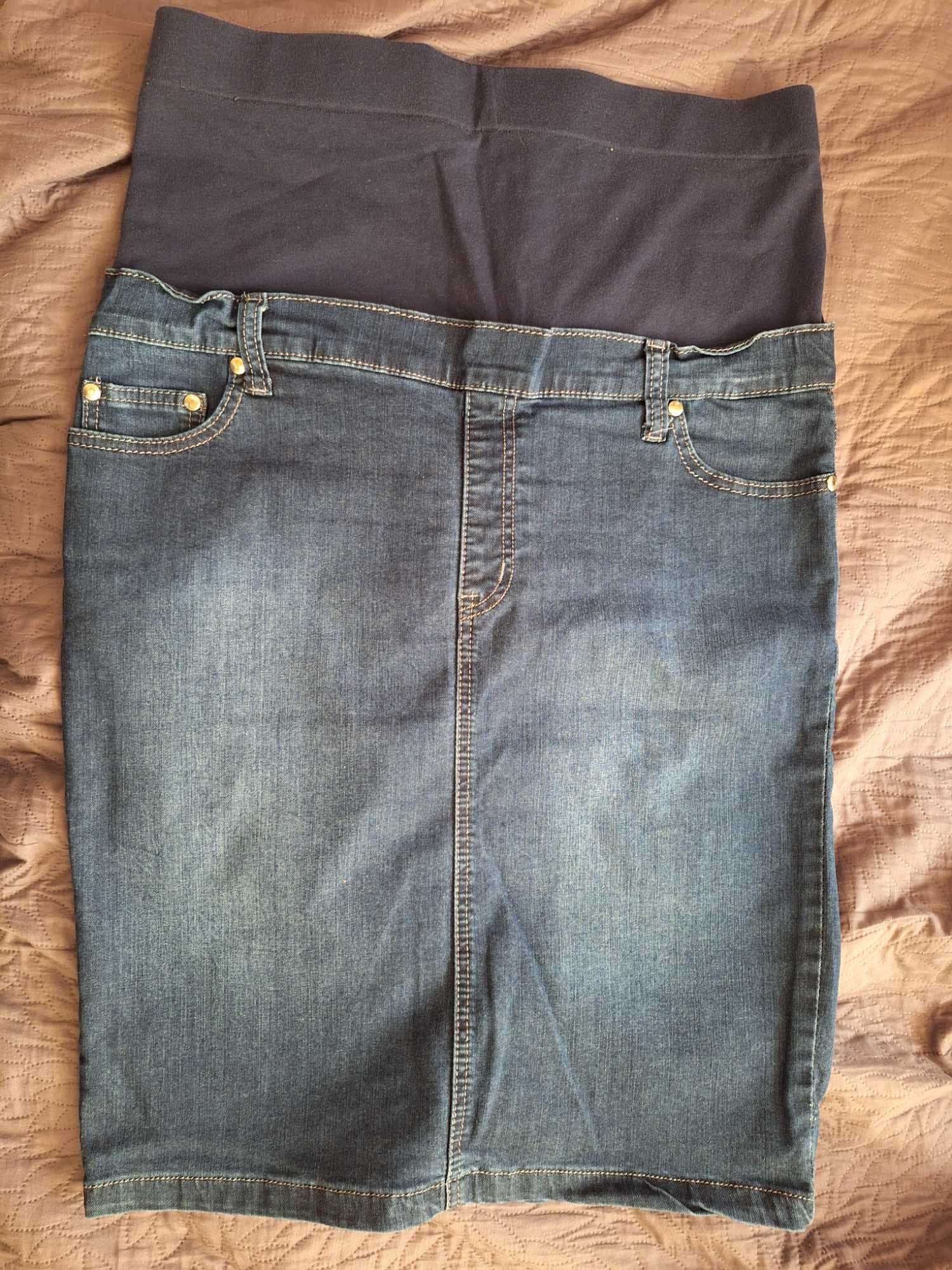 spódnica jeansowa ciążowa XL