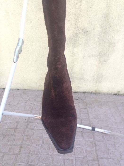 Botas em nobuk castanhas