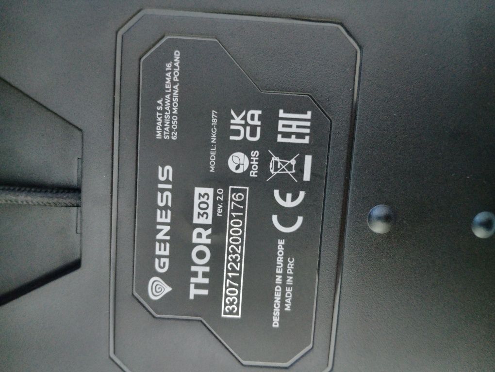 Klawiatura mechaniczna Genesis Thor 303 Rgb Red Switch