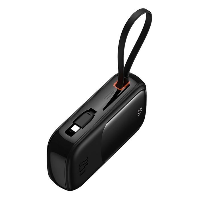 Powerbank Baseus Qpow Pro+ 20000 mAh 22.5W z kablem USB-C - czarny