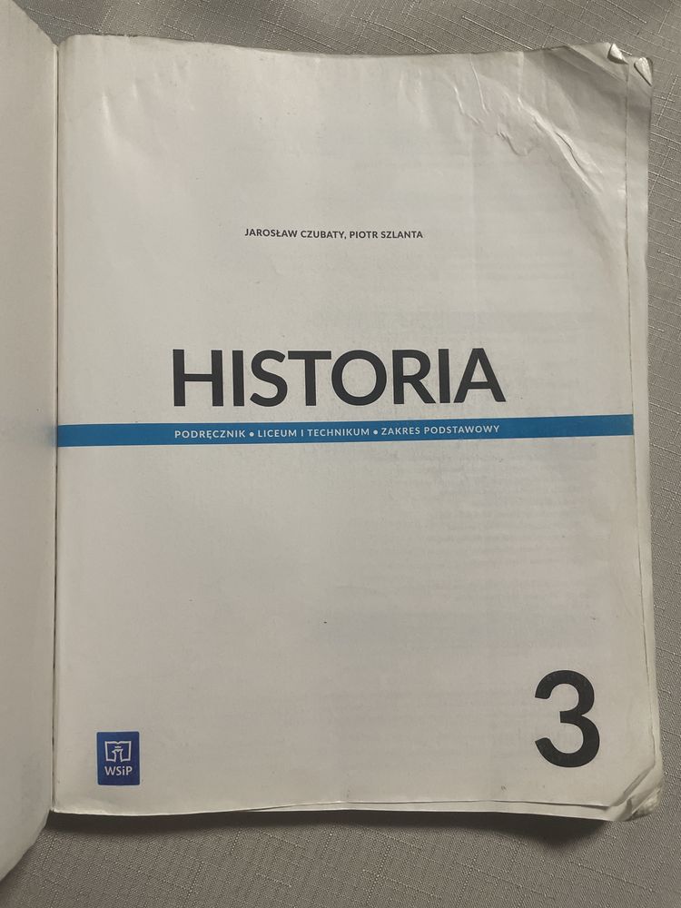 Podręcznik Historia 3 WSiP- zakres podstawowy