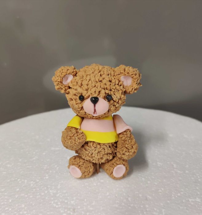 Figurka na tort miś masa cukrowa