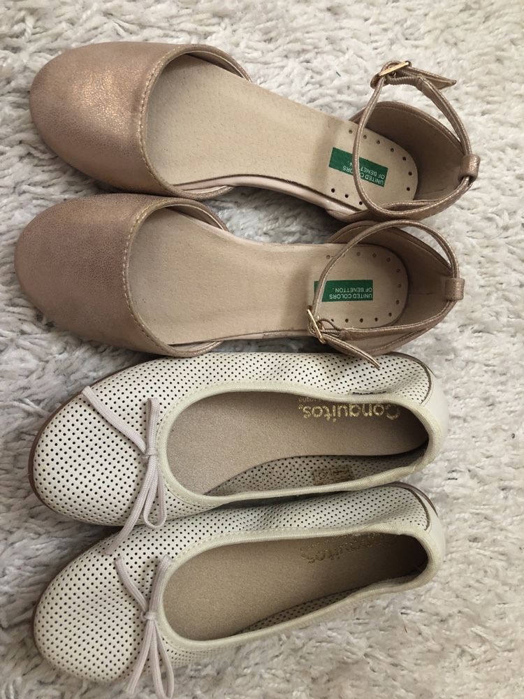 Sapatos novos Benetton t28 e Conguitos 30