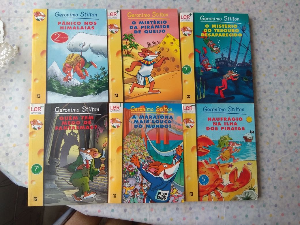 Vários livros da coleção Gerônimo Stilton