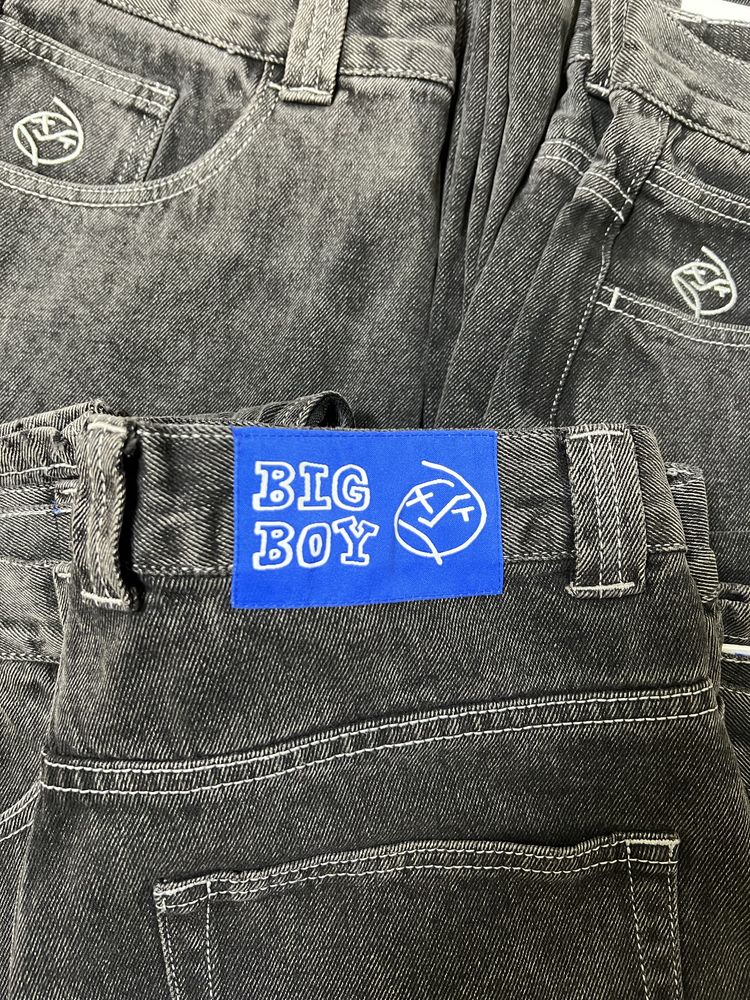 Polar Big Boy Jeans Silver Black