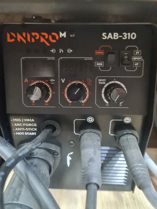 Напівавтомат інверторний IGBT MIG / MMA Dnipro-M SAB-310 рукав Rhino
