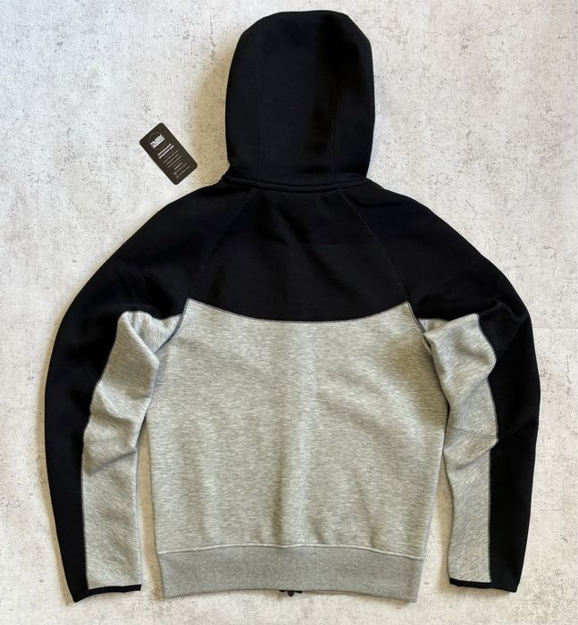 ОРИГІНАЛ! Кофта/зіпка Nike tech fleece сіро-чорна | S