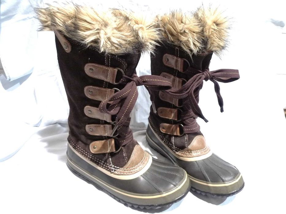 SOREL Joan of Arctic r.41 1/3, w.26,5cm Śniegowce z wkładem skarpetą