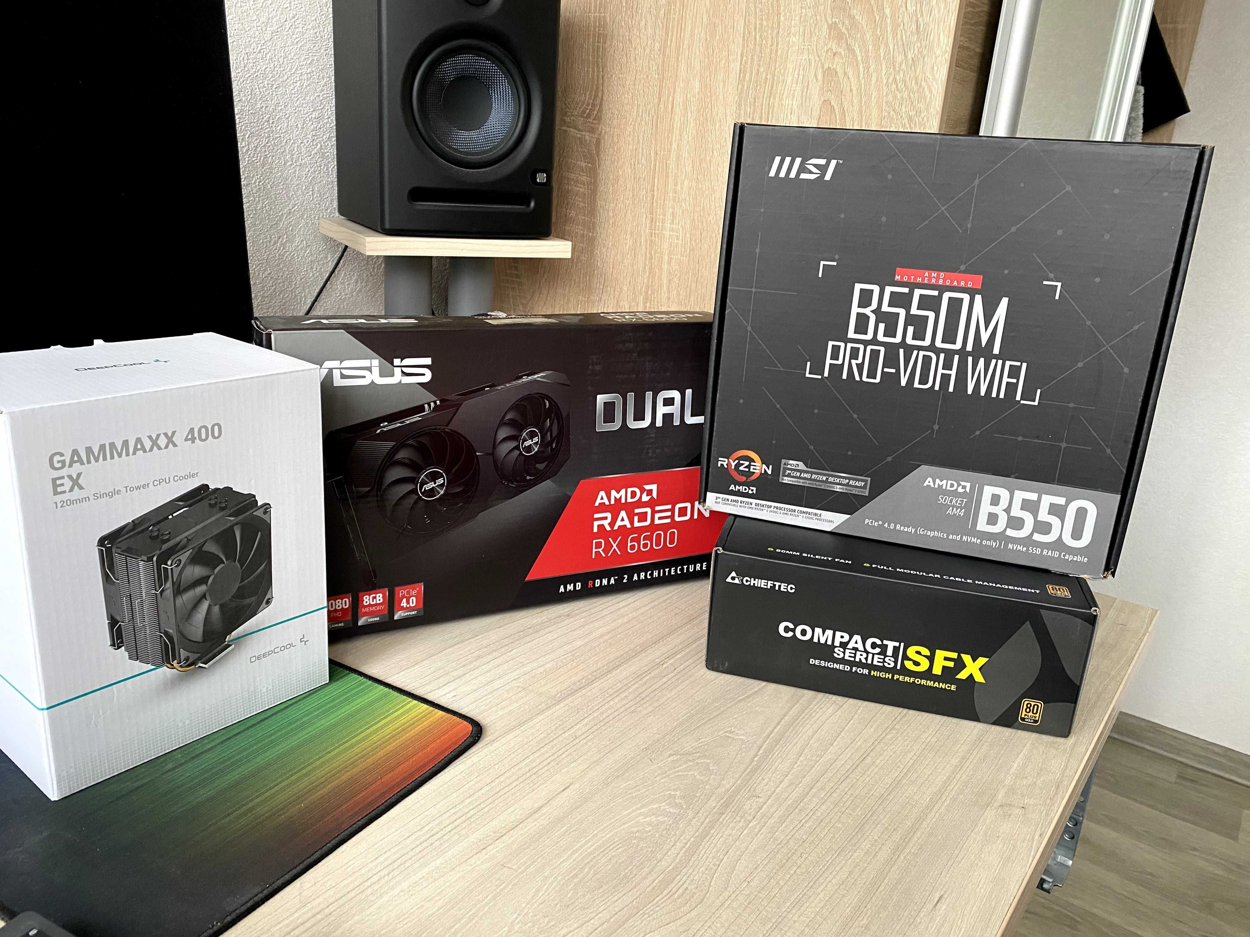 Комп'ютер з AMD Ryzen 5 5600, Radeon RX 6600 8Gb, 32Gb DDR4, 1TB SSD