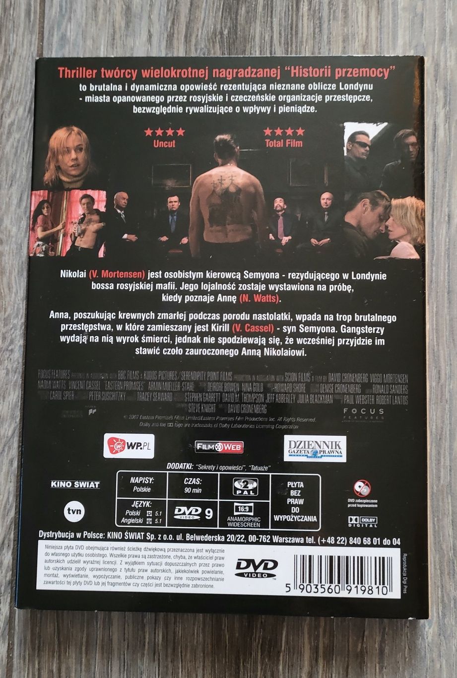 DVD!"Wschodnie Obietnice"David Cronenberg