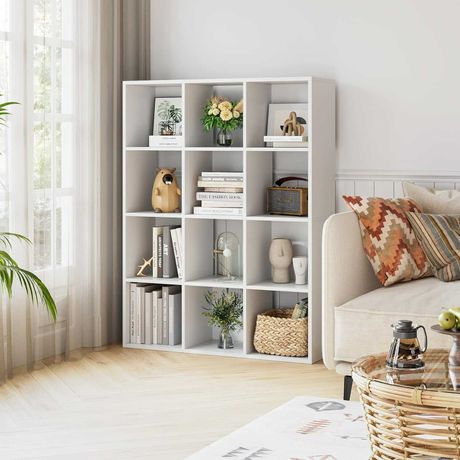 o7 -55% regał kostkowy na książki kwiatki kwiaty ZŁOŻONY 91x29x120cm