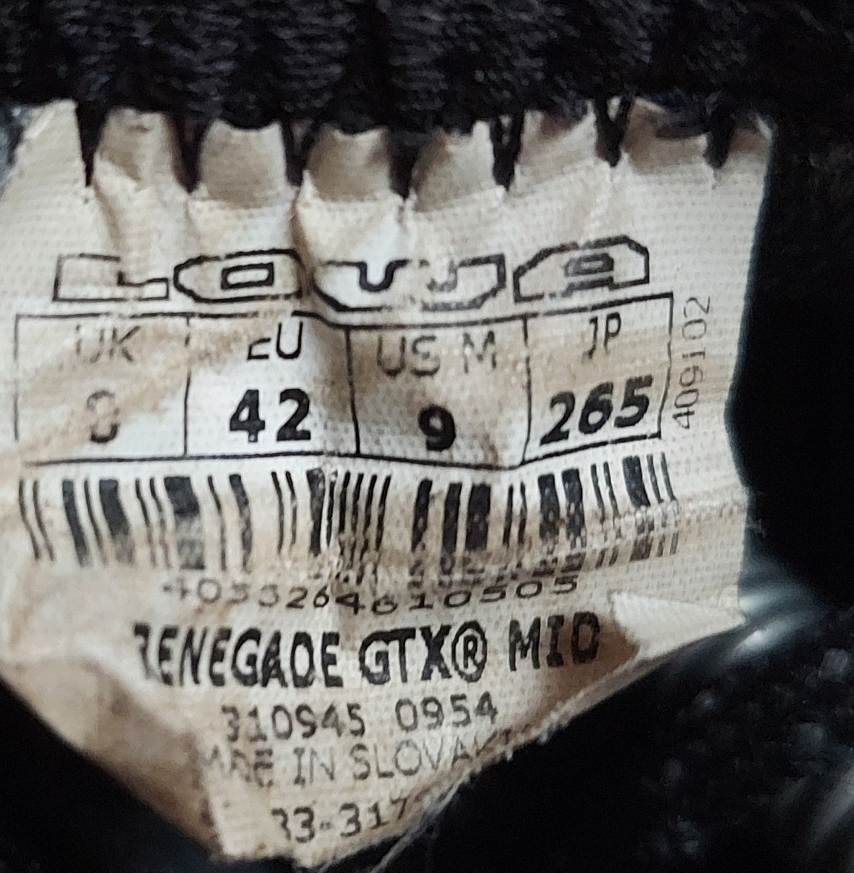 Ботинки lowa renegade тактичні мисливські на gore tex vibram оригінал