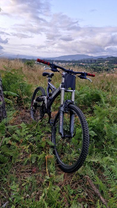 Bike travel downhill