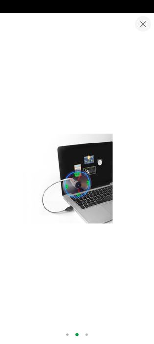 Мини вентилятор часы от USB комбинированный Avon