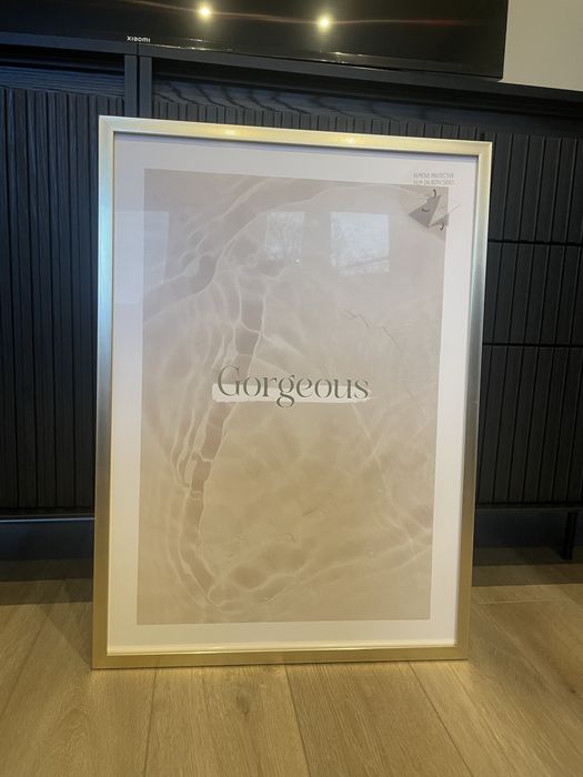 Ramka duza złota nowa 50x70