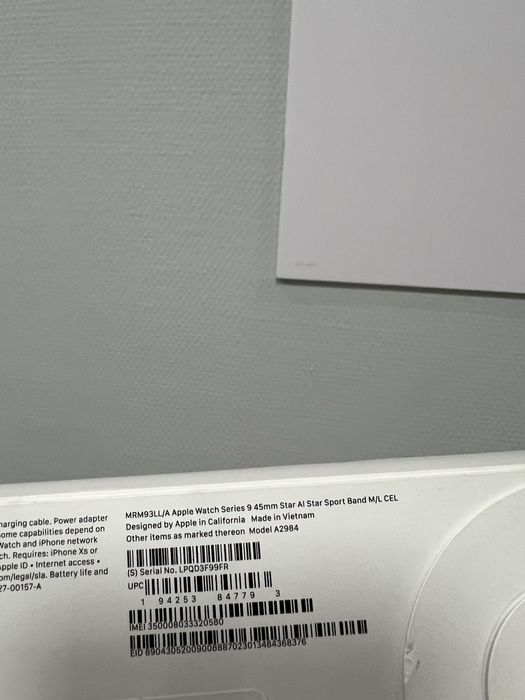 Apple Watch 9 45mm Starlight New