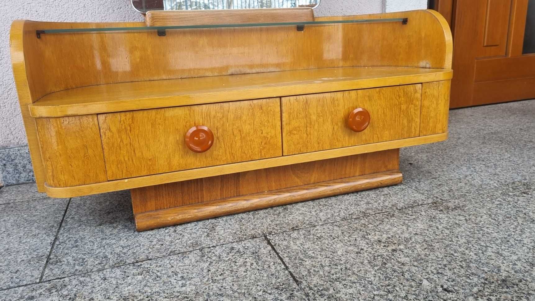 Lustro  Toaletka J Halabala Design Czechosłowacja Art Deco UP Zavody