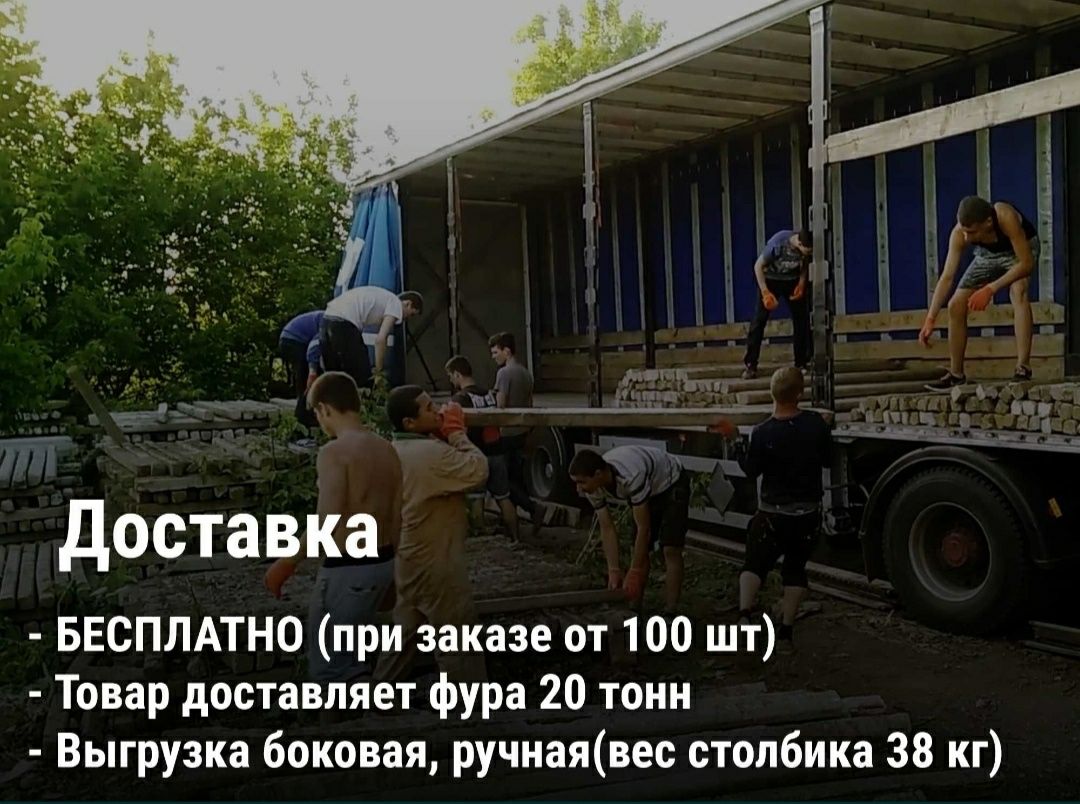 Стовпчики - на огорожу паркан стовпи забор сітка дріт слупи 2.10 м