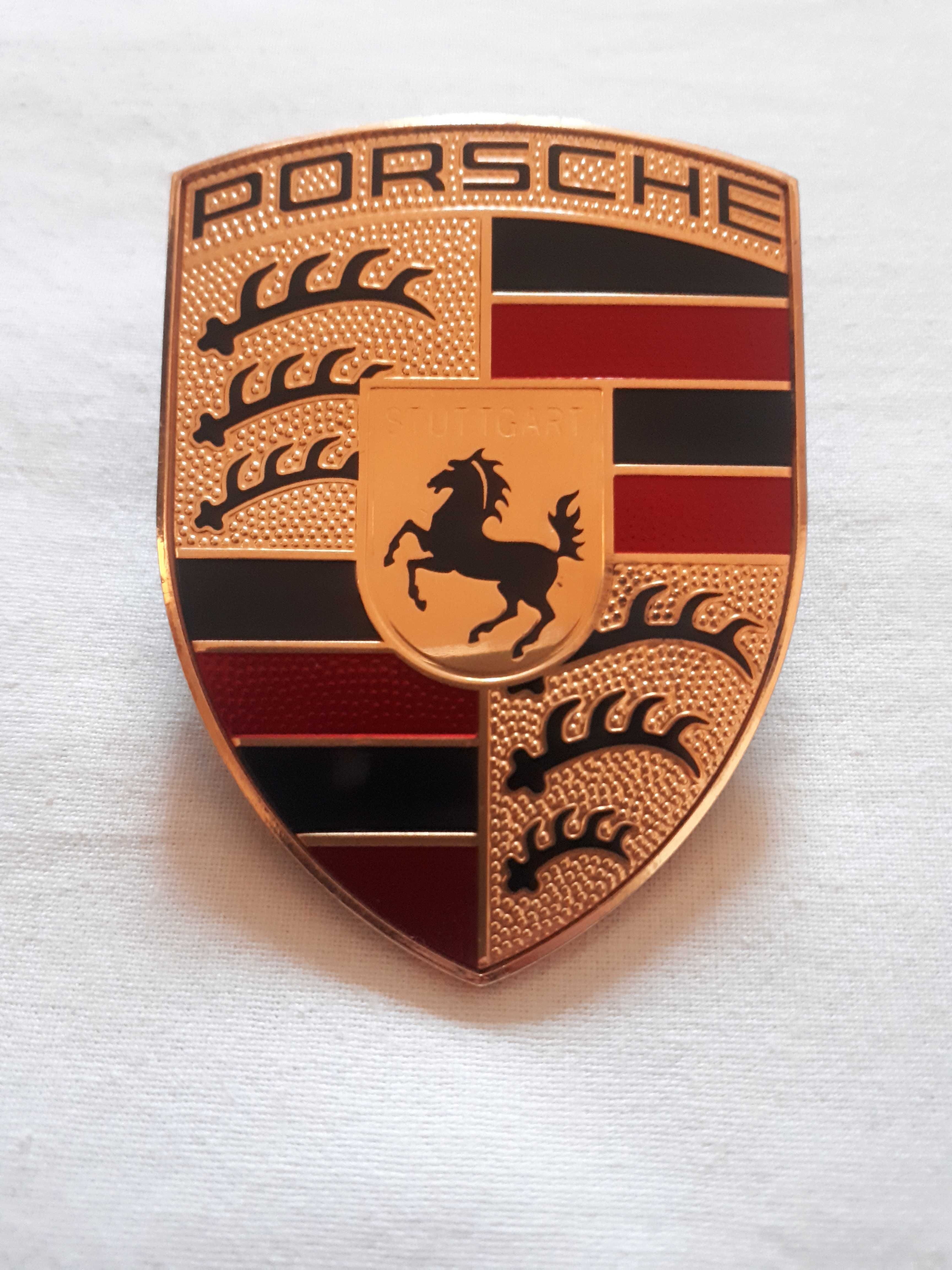 Эмблема  значок  шильдик  PORSCHE  (капот)  9P1853601  Оригинал