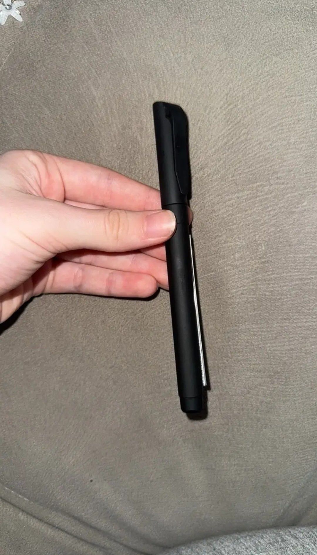 Caneta com tira de papel