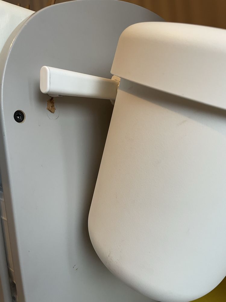 Ikea Gonatt szare łóżeczko niemowlęce
