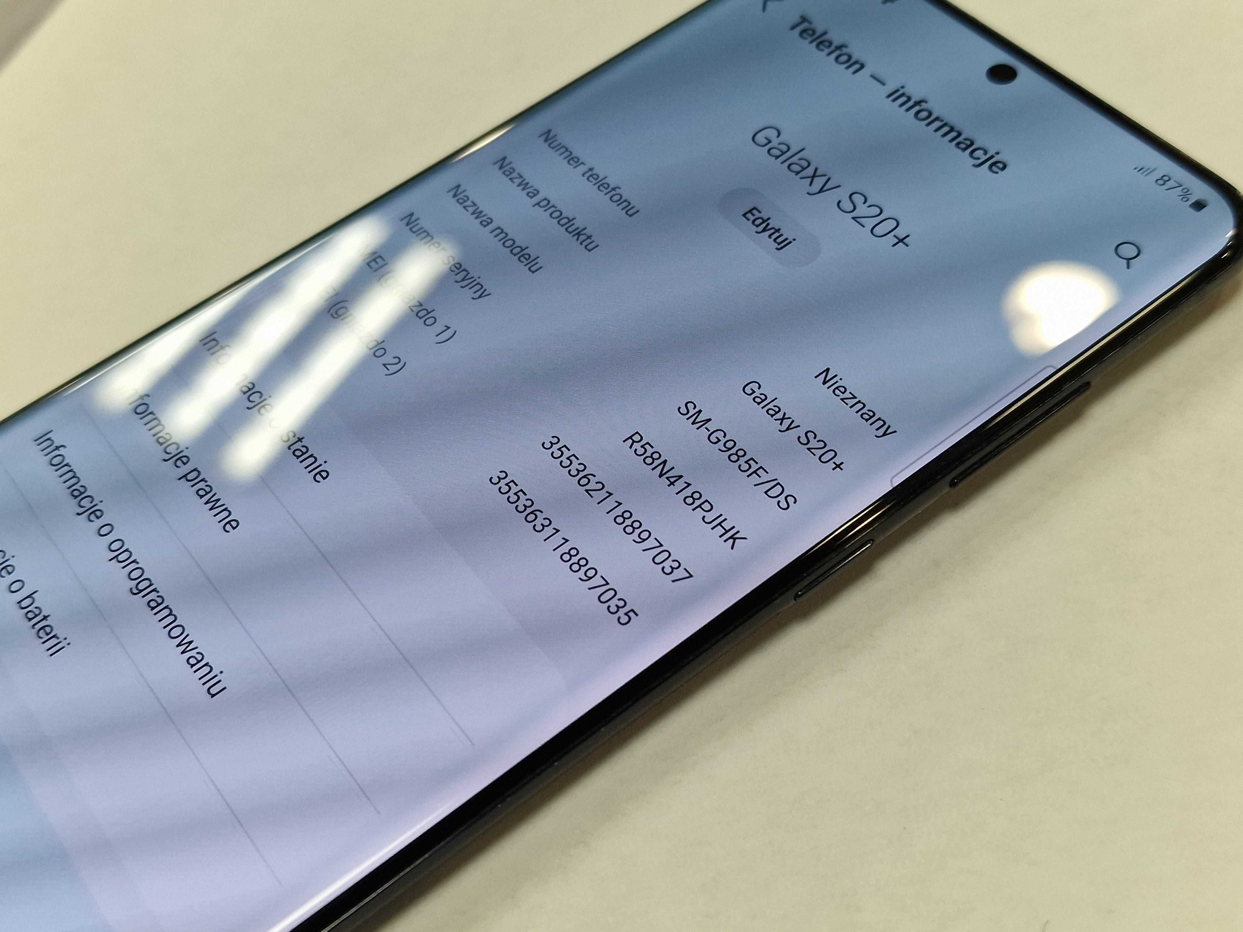 Samsung Galaxy S20+ 4G/ Cosmic Black/ BDB/ 8GB/ 128GB