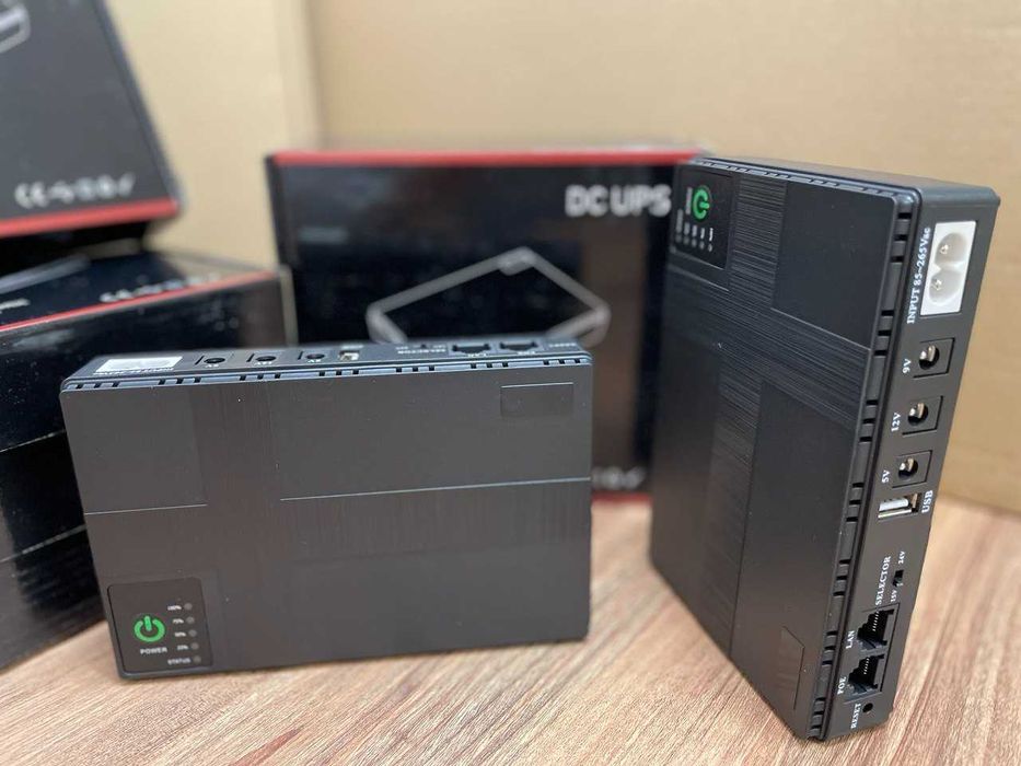 Міні дбж DC UPS DC1018P з АКБ (ДБЖ, для роутера та оптичного модему) .